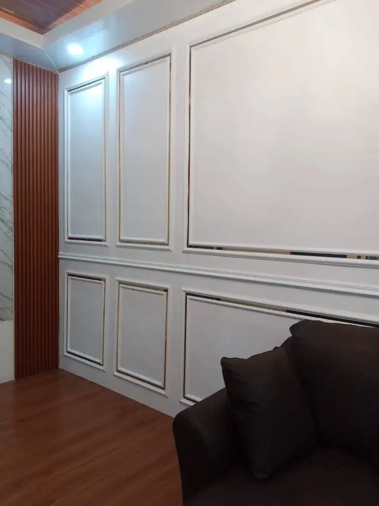 Pemasangan Moulding pvc, kayu dan gypsum