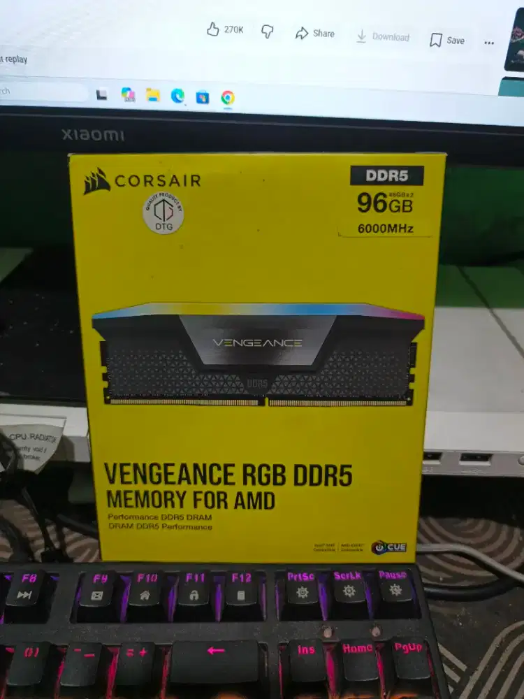 corsair vengeance rgb ddr5 96gb