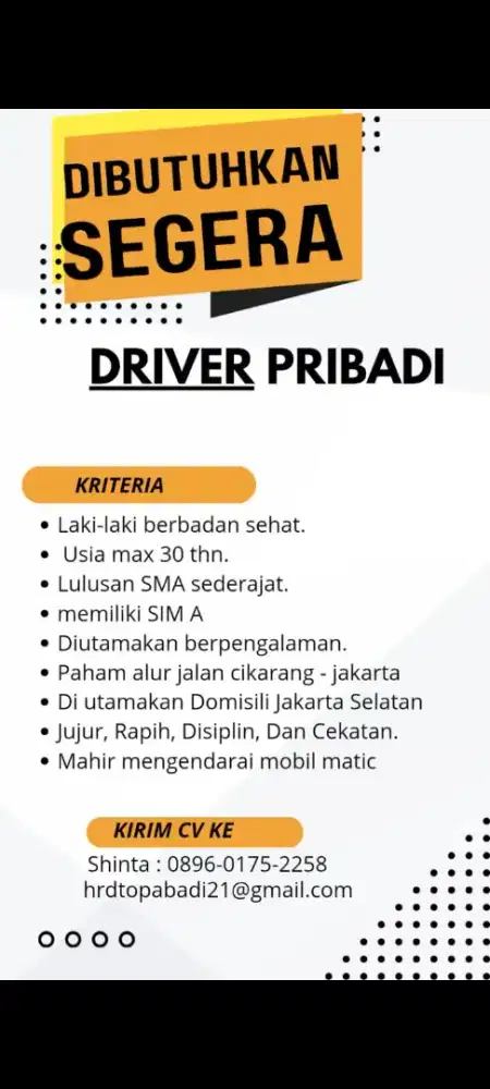 Driver pribadi Mr.korea