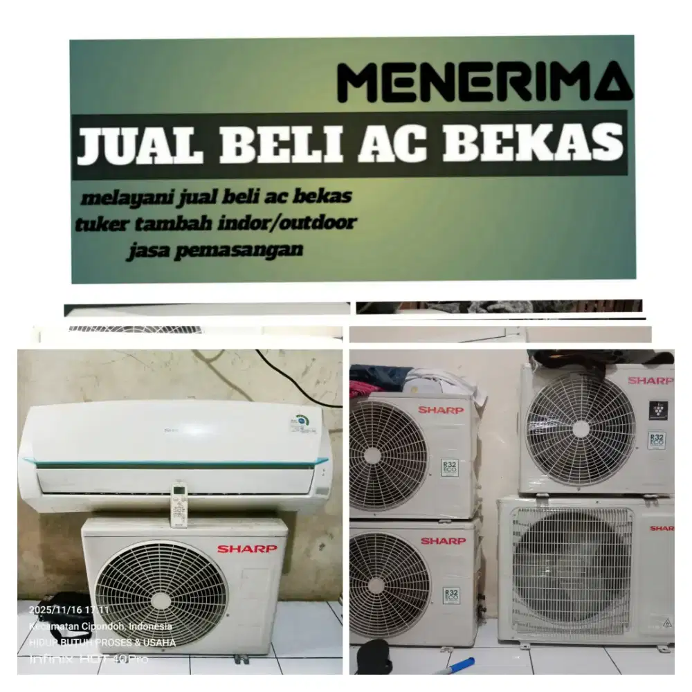 Terima ac bekas rusak
