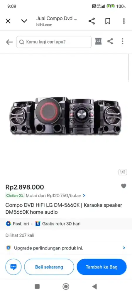 Dvd mini hifi system lg dm5660k bluetooth.
