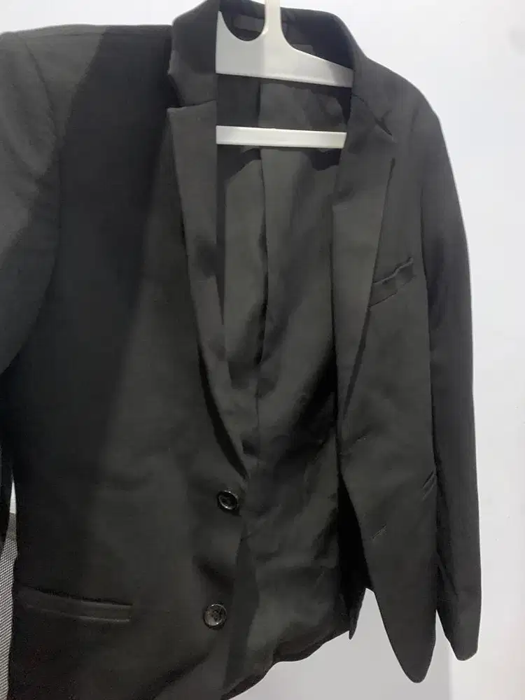 Blazer Hitam Jas Hitam Size S Formal Casual