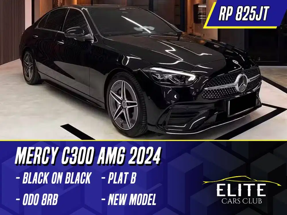 Mercedes Benz C300 AMG 2024 NIK 2023 Black Hitam Mercy C 300