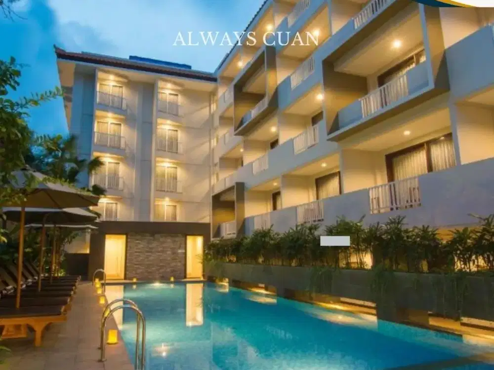 hotel bintang 5, bangunan 5 lantai dekat pantai pandawa