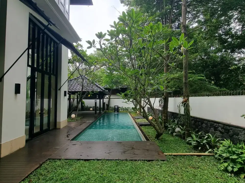 For Rent Modern Minimalis House, 5+1 BR with Pool in Compound - Pejaten Barat, Jakarta Selatan