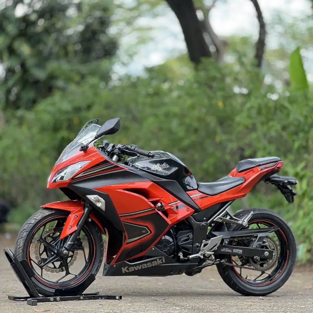 KAWASAKI NINJA 250 FI ABS OLD ORANGE 2013 KM 18K PAJAK ON FULL MULUS