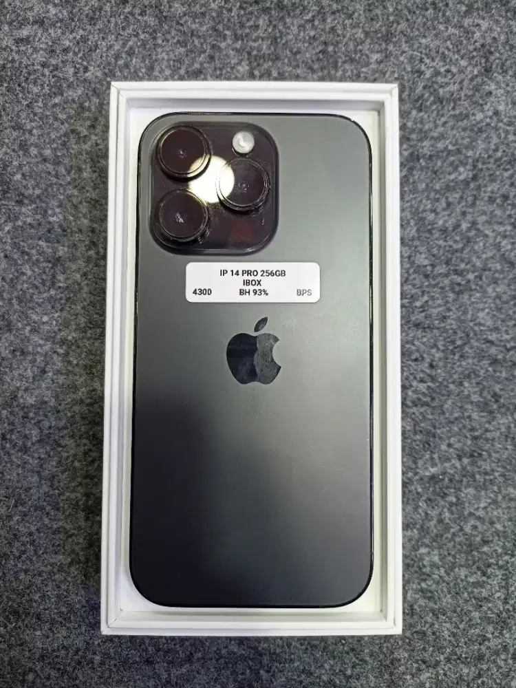 iPhone 14 pro 256GB iBox(hitam kosmik)