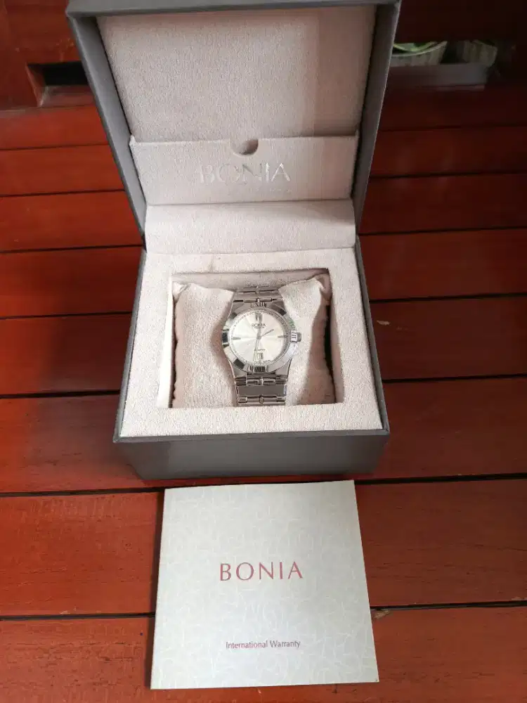 Jam BONIA TESORO 020163 kaca Sapphire mulus fullset