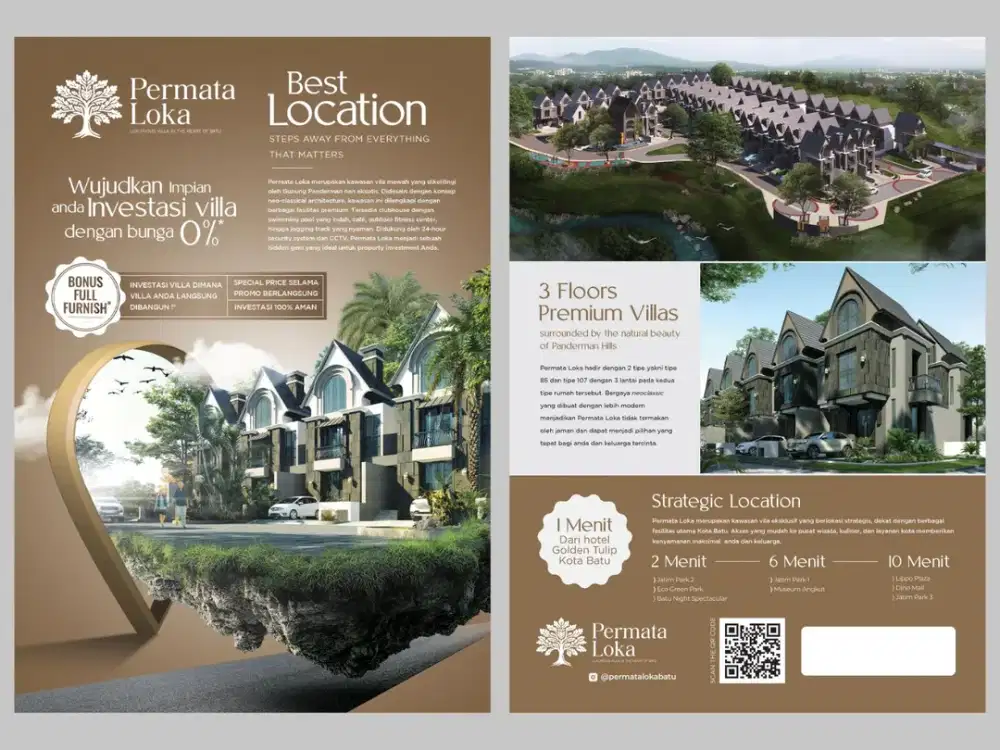 PROMO AWAL TAHUN 2026 RUMAH 3 LANTAI KOTA BATU BONUS FURNISH