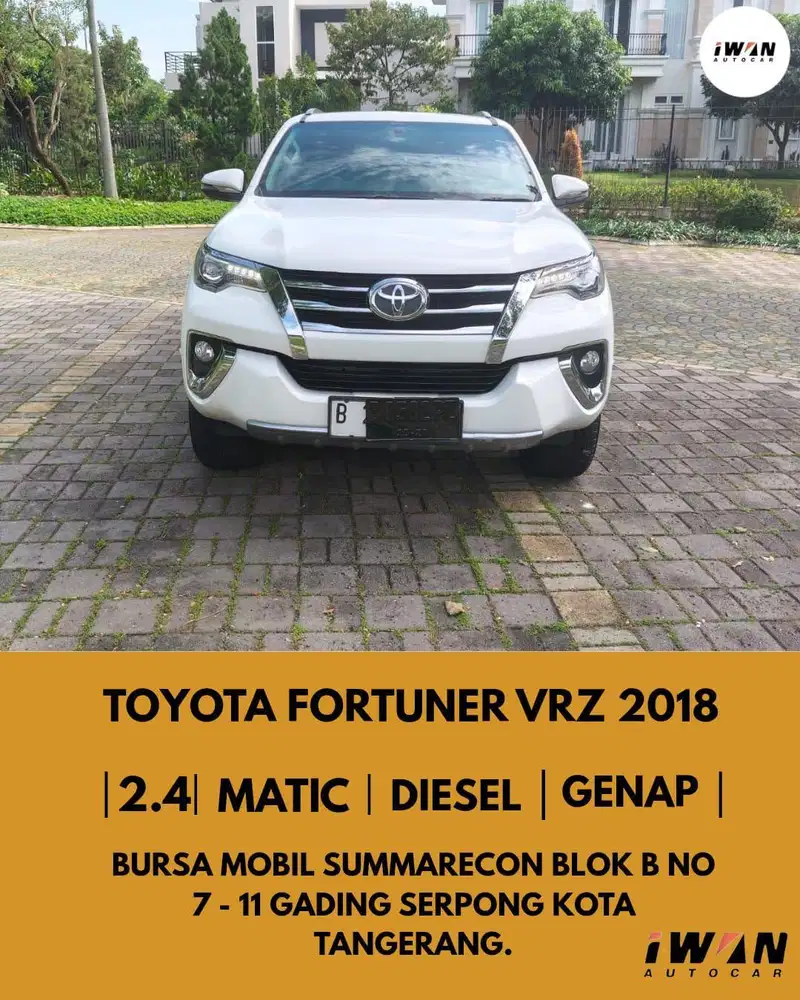 TOYOTA FORTUNER VRZ 2.4 DIESEL AT 2018