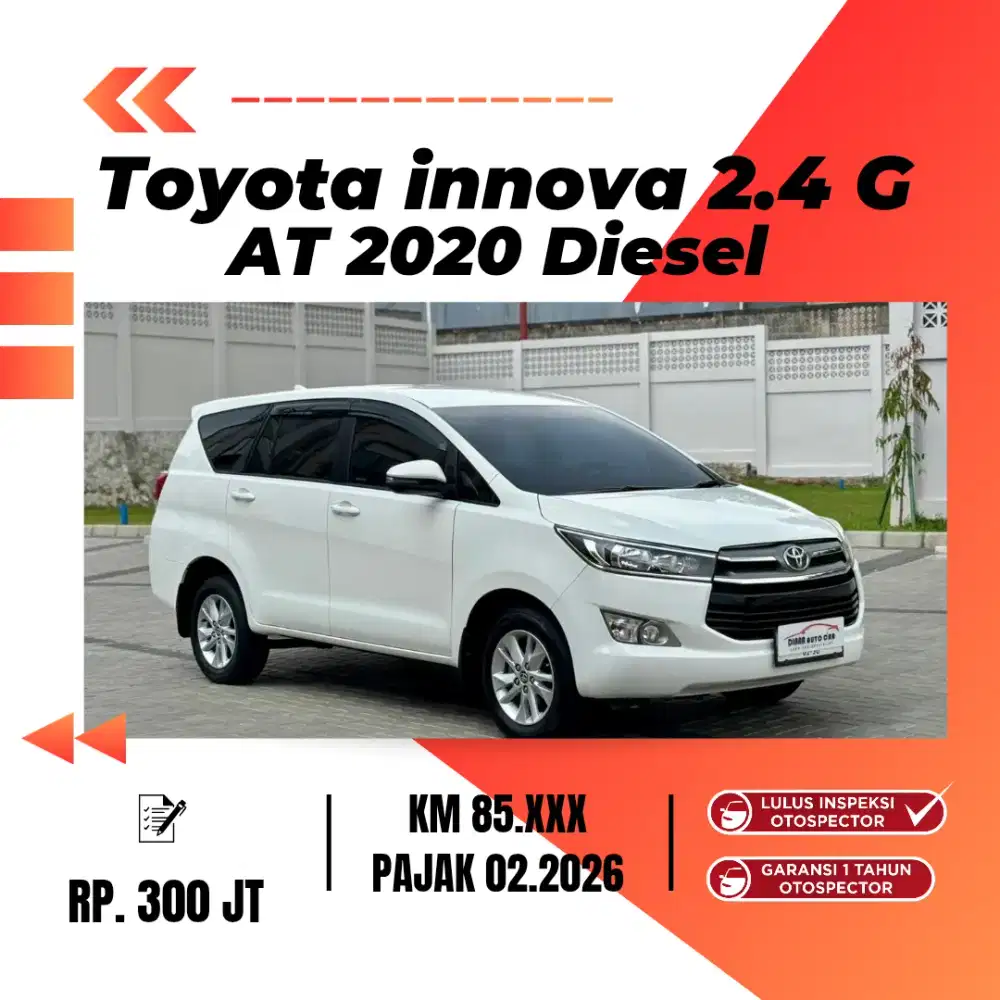 Innova G Diesel 2020 KM 85RB