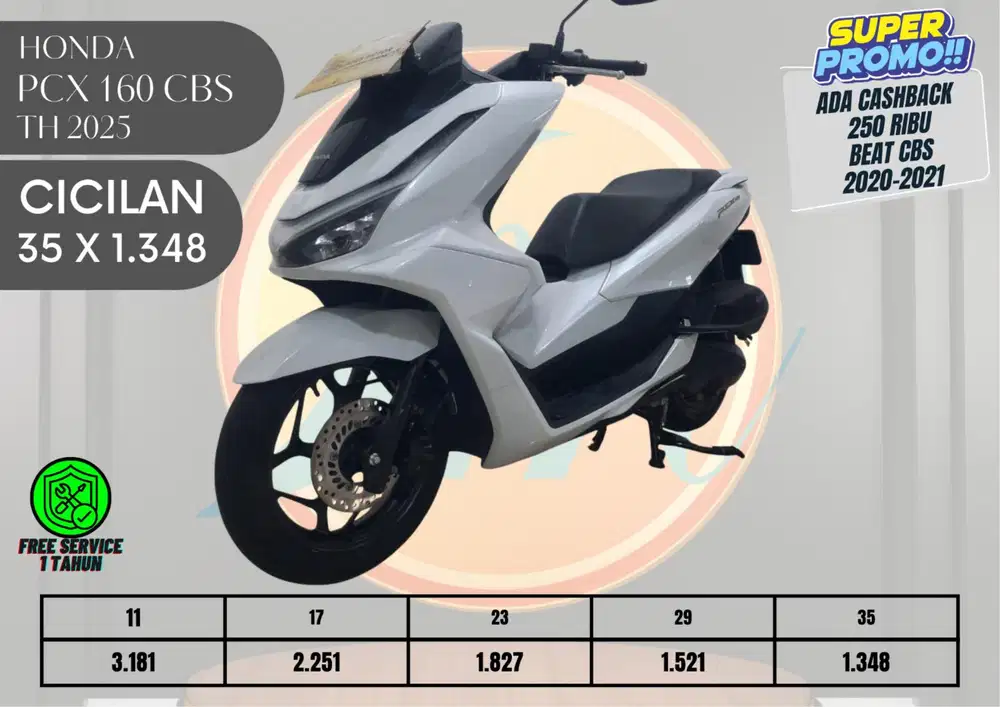 HONDA PCX 160 CBS TH 2025 ANGS RINGAN PROSES KREDIT MUDAH CEPAT