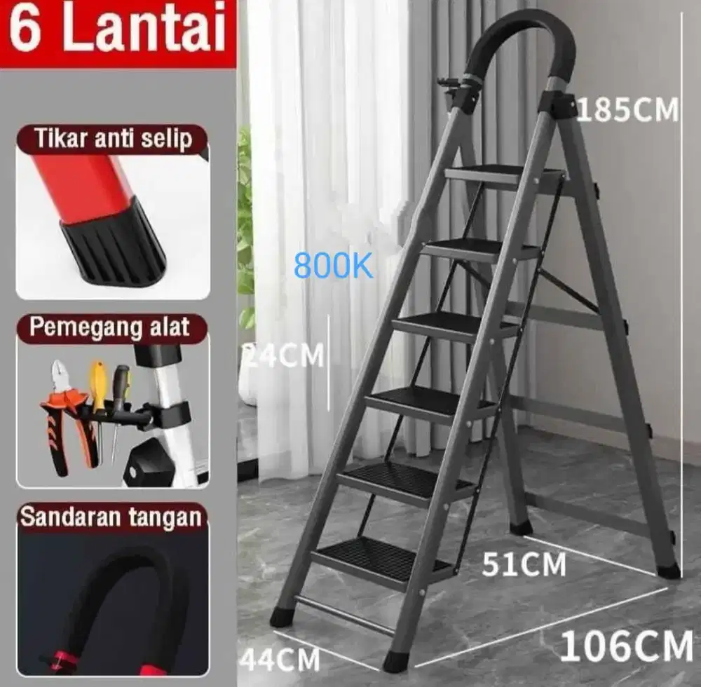 Tangga lipat tinggi 185cm