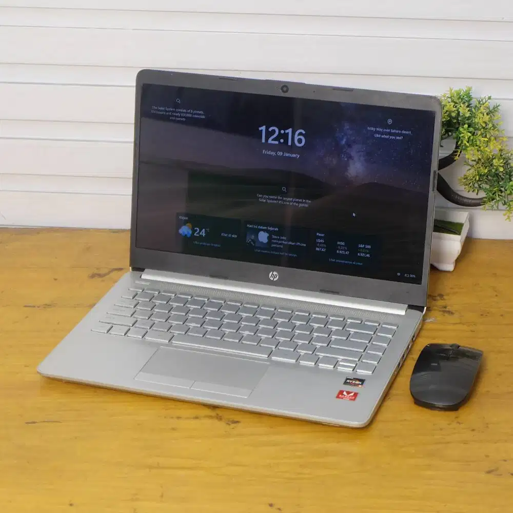 SLIM Laptop HP 14S-DK AMD RYZEN 5 RAM 8 GB SSD