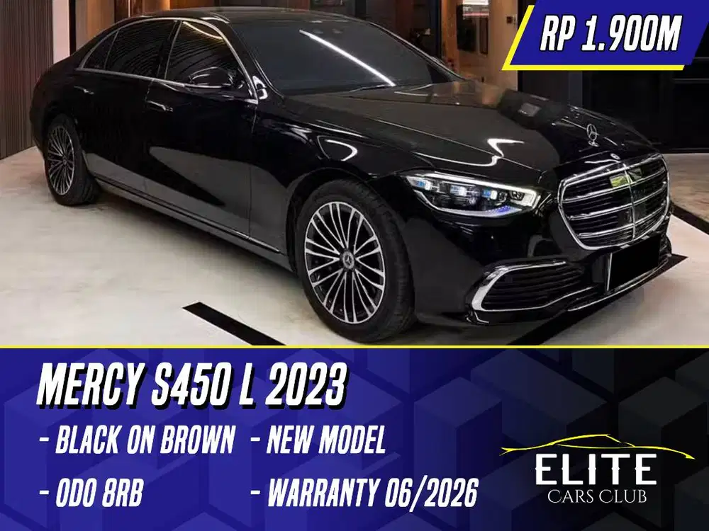Mercedes Benz S450L 2023 Black on Brown Hitam S450 L S 450L 450 Mercy
