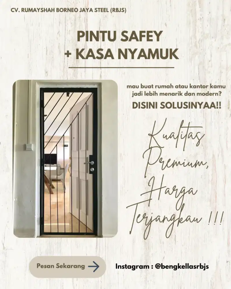 PINTU SAFETY KUAT ANTI KARAT