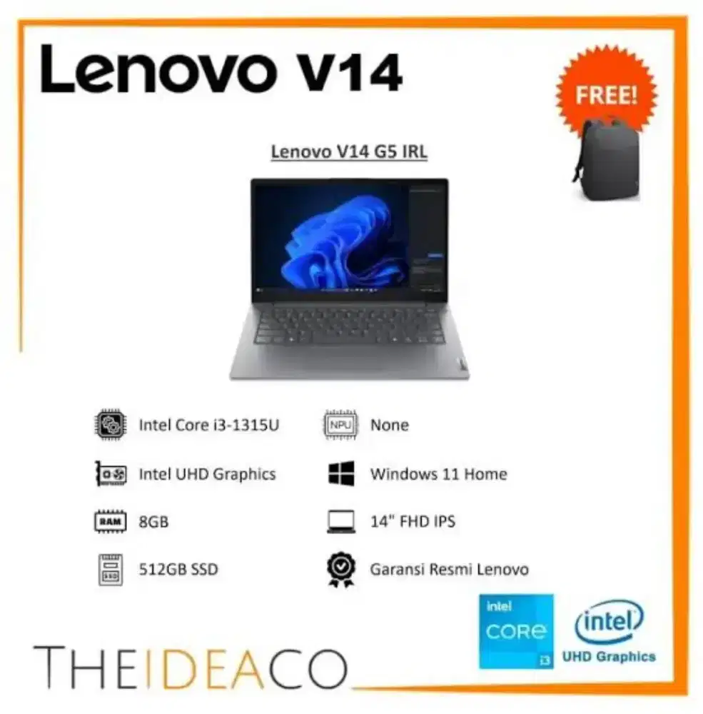 Kredit Laptop NB Lenovo V14 G5 Menggunakan Home Credit