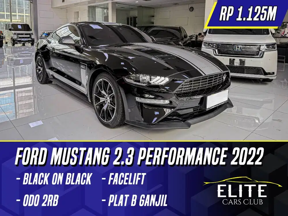 Ford Mustang 2.3 Ecoboost Performance 2022 NIK 2021 Facelift Black