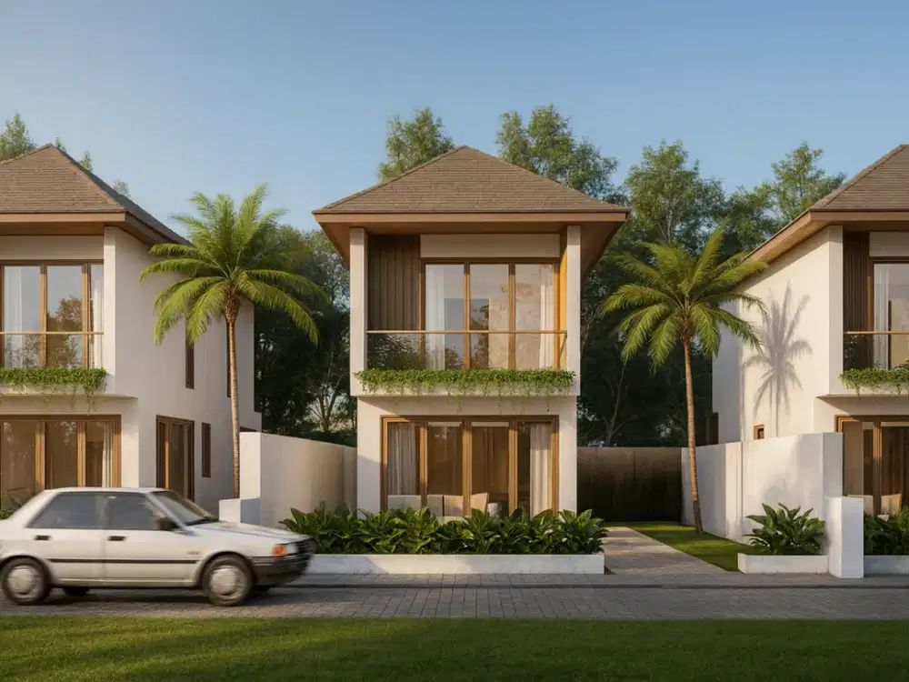 Dekat Kampus UII Villa Boxy Atap Limas 2 Lantai Include Private Pool