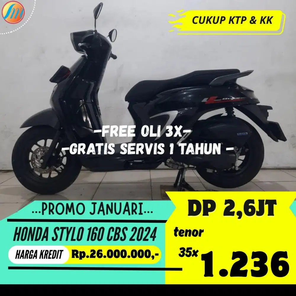 KREDIT MURAH HONDA STYLO 160 CBS 2024 ANGSURAN TERJANGKAU BERGARANSI