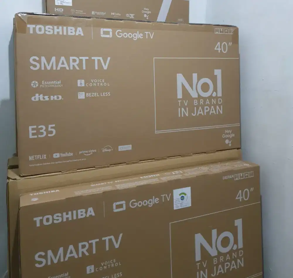TOSHIBA GoogleTV 40 inch. 100% Gres, bisa Cod + disettingkan