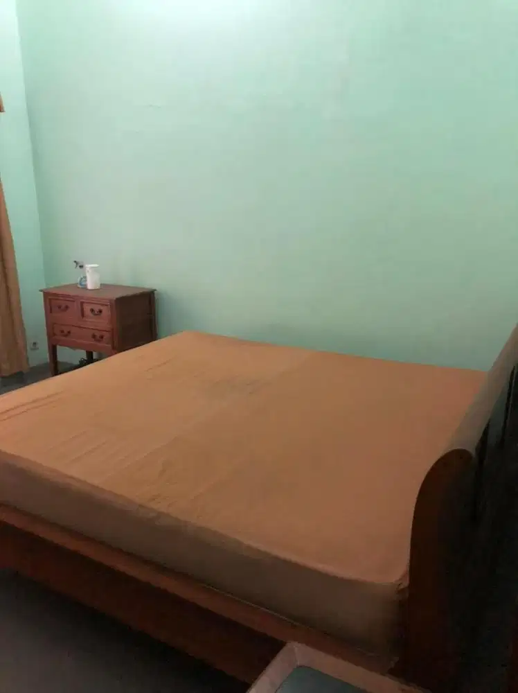 Tempat Tidur Full Jati Antik Lepas Pasang