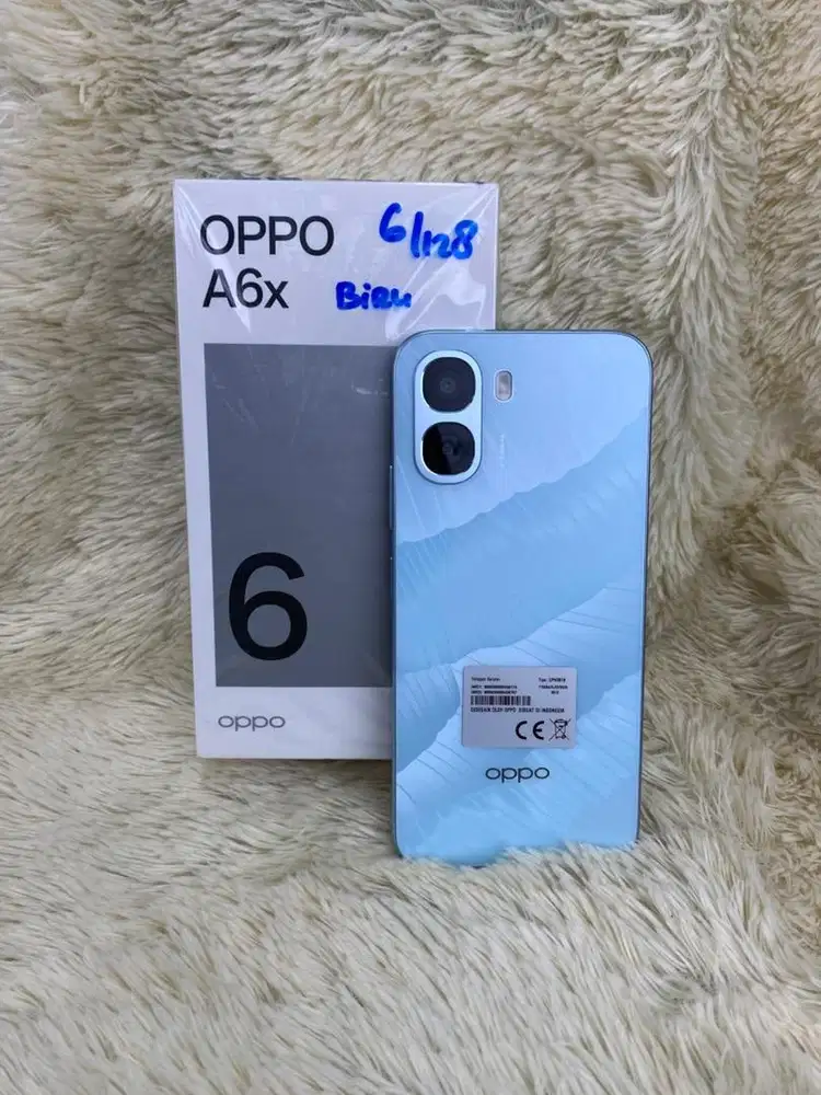 Oppo A6x ram 6/128Gb biru garansi Januari 2027#3Gcom
