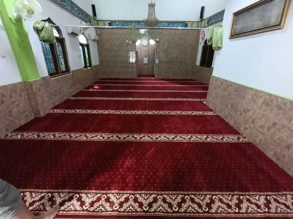 Tersedia Karpet sajadah Masjid import pembelian menyesuaikan kebutuhan