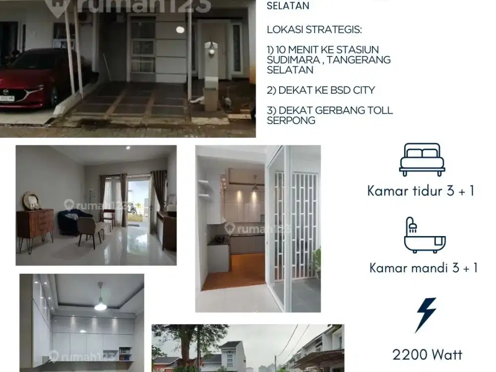 Rumah 2 Lantai di Griya Taman Executive Residence, Serua Tangerang