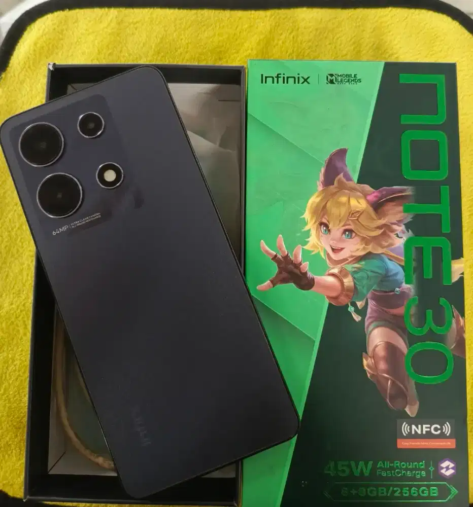 Infinix Note 30 Nfc ram 8/256 lecet pemakaian