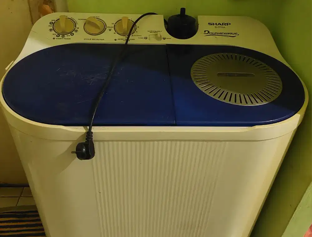 DIJUAL MESIN CUCI 2 TABUNG SECOND