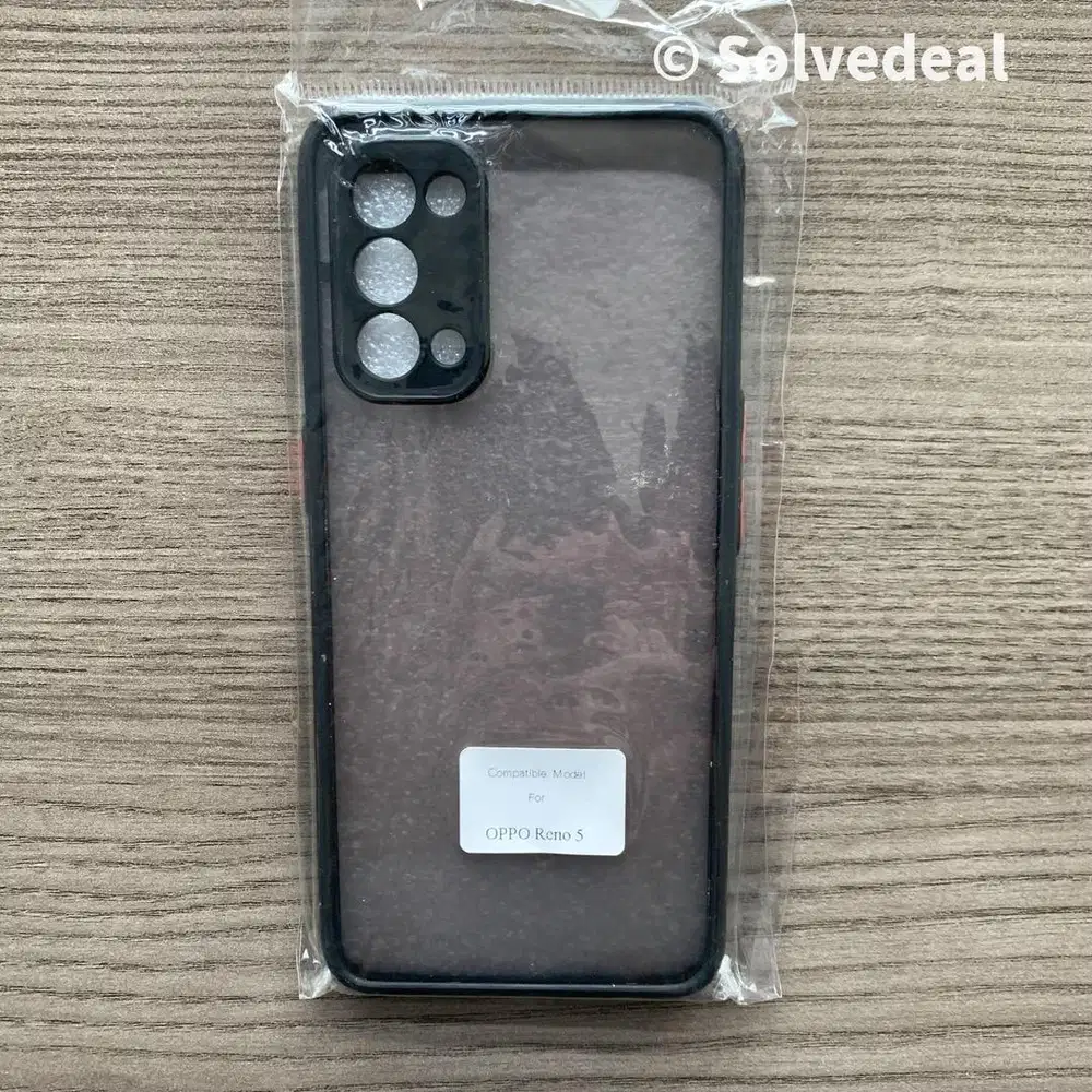 Case Oppo Reno 5 Hitam Baru
