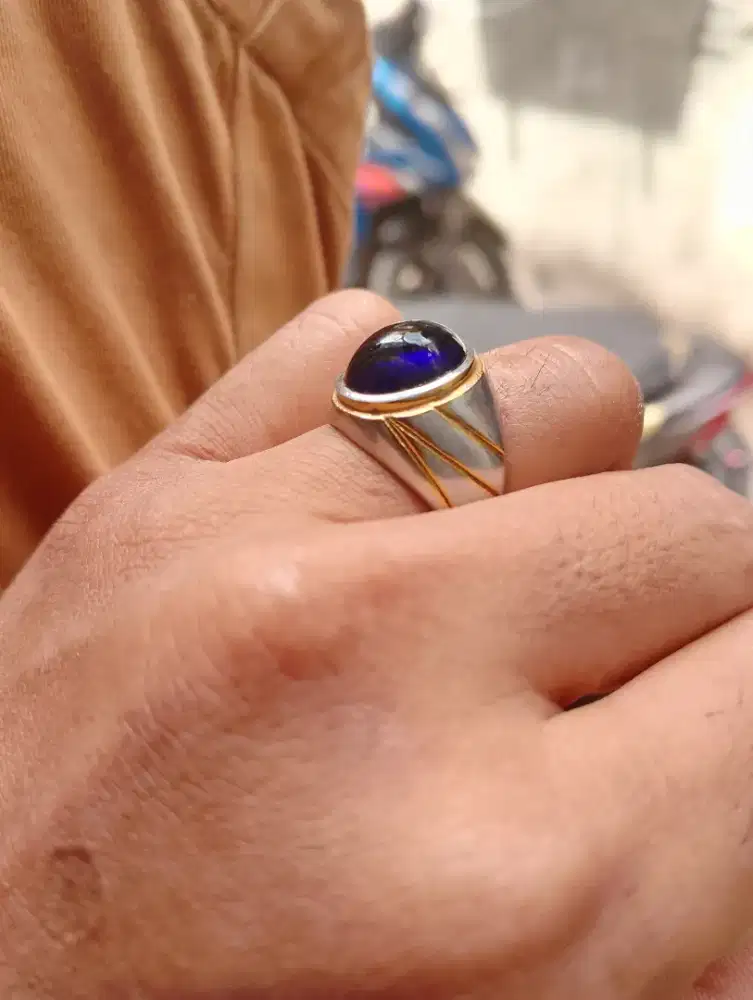 batu mulia blue safir natural