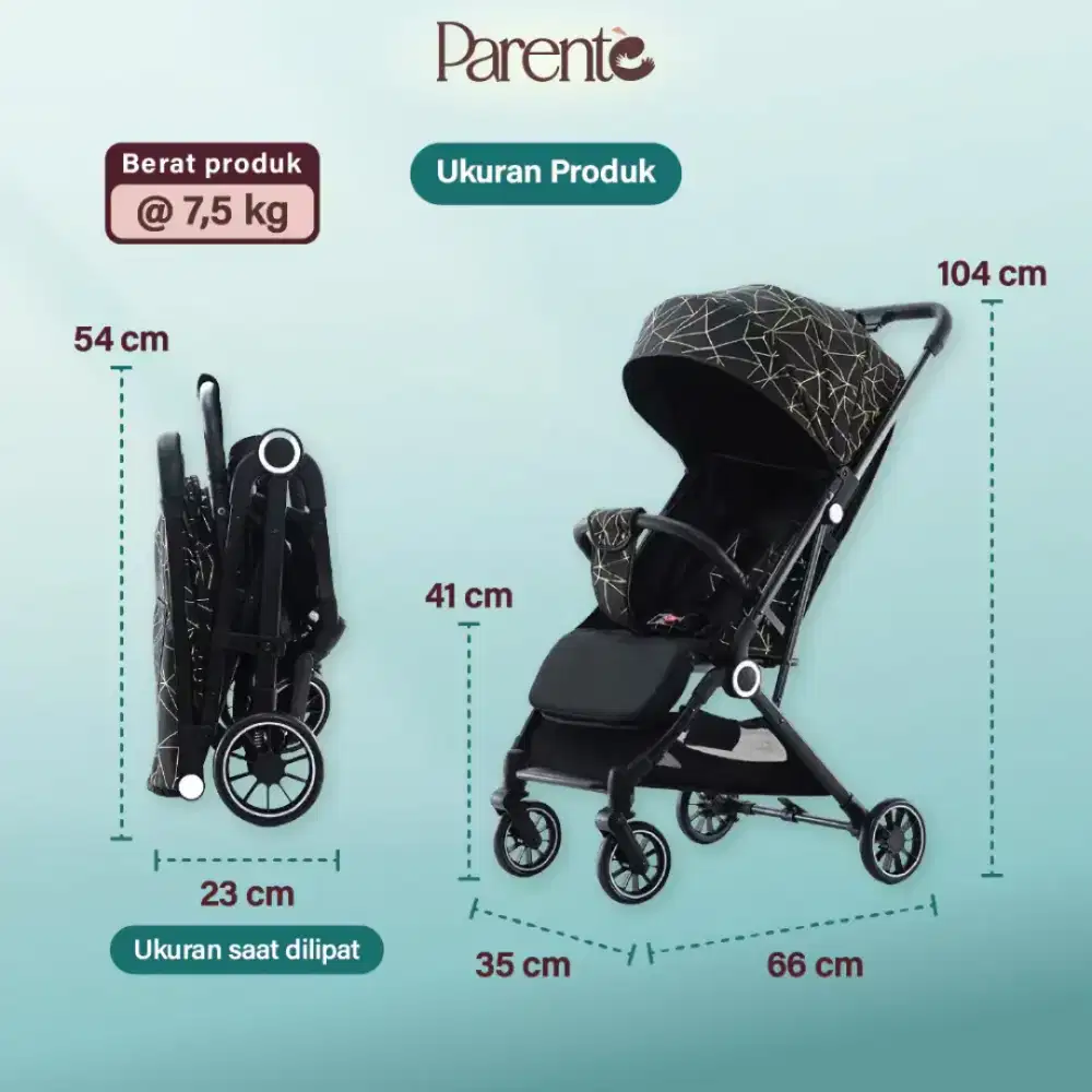 Stroller Parente Cabin Size