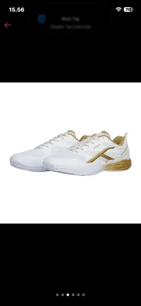 Hundred Badminton Shoes Beast Max HBFS-2M098-5 White/Gold