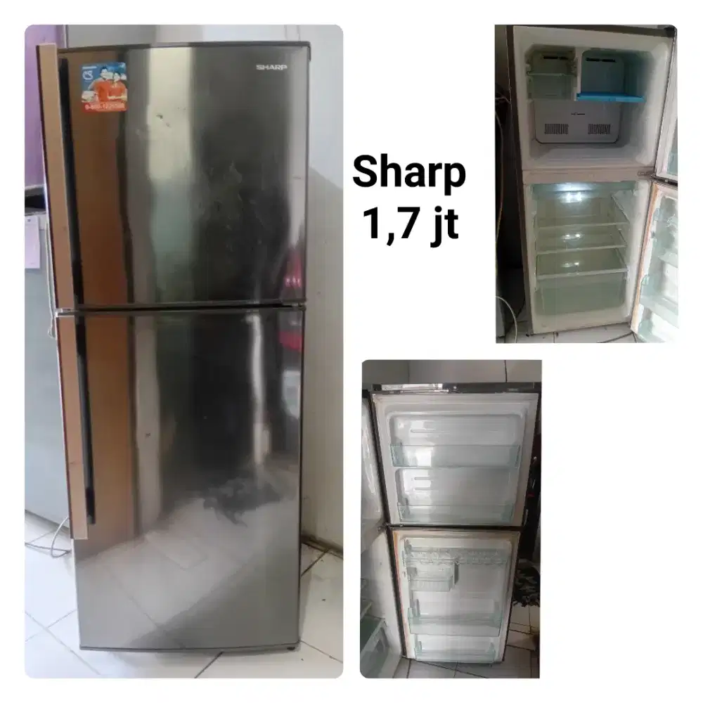 Kulkas SHARP bekas bergaransi