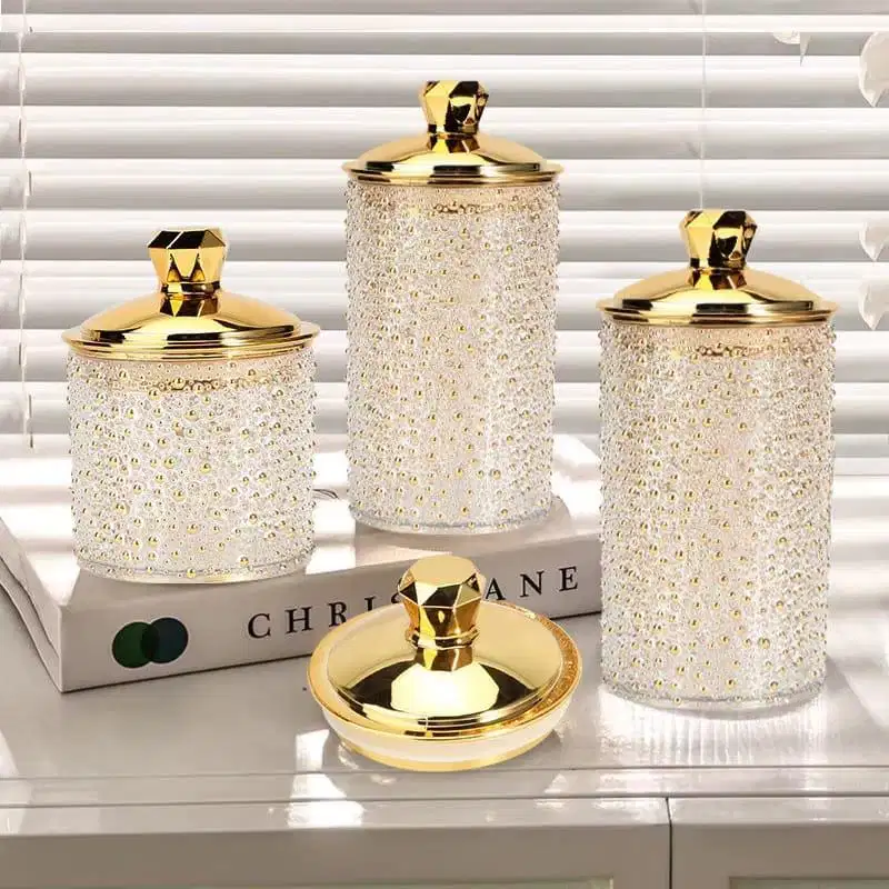 Ready stock Toples Acrylic Gold isi 3 pcs