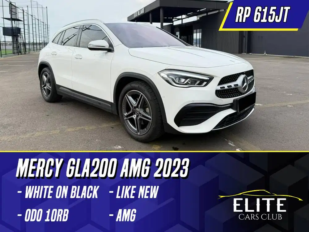 Mercedes Benz GLA200 AMG 2023 White on Black Putih Mercy GLA 200