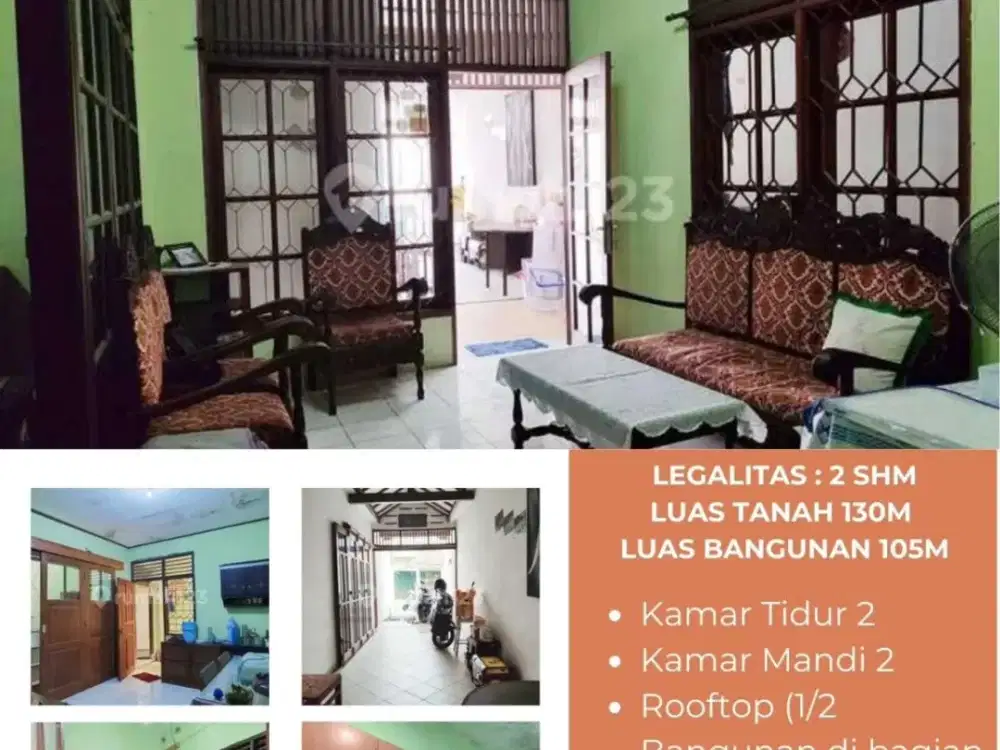 Rumah SHM 130m Posisi Ngantong di Gandul , Cinere Depok