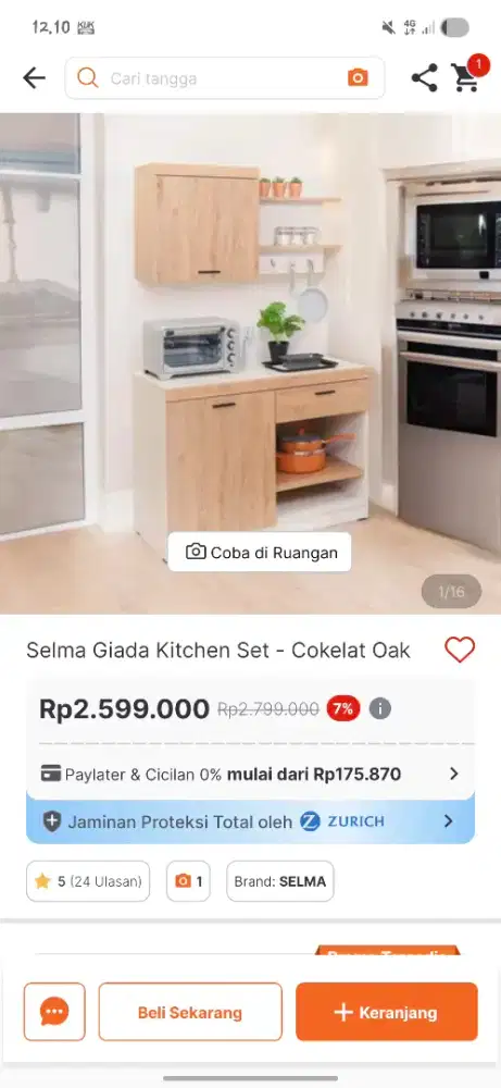 Dijual kitchen set murah bisa nego