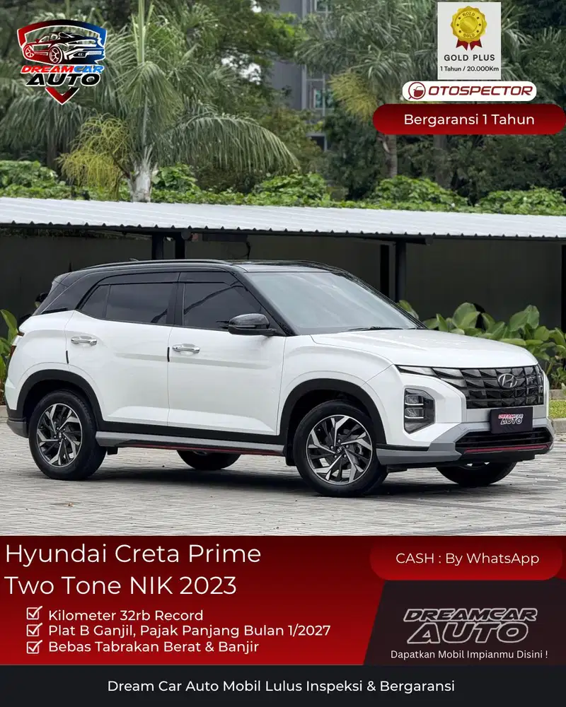 [KM32RB] Hyundai Creta Prime Two Tone NIK 2023
