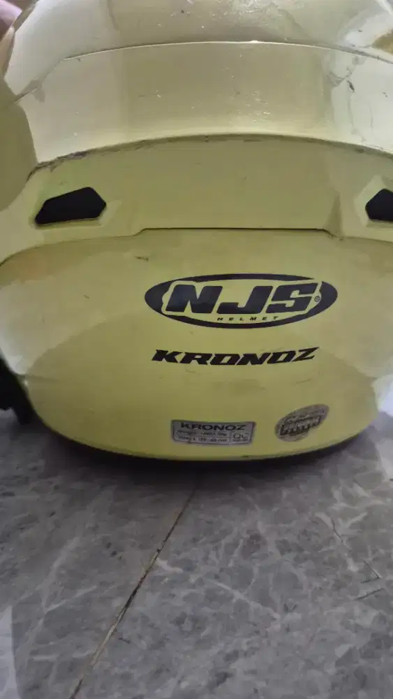NJS KRONOZ YELLOW VISOR DARK SMOKE