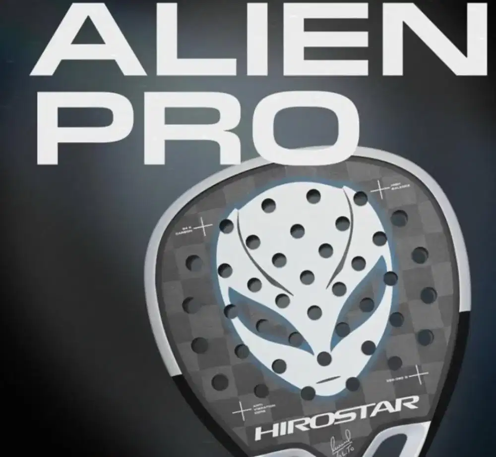Raket padel tenis alien pro hirostar by Tolito Aquirre fullset
