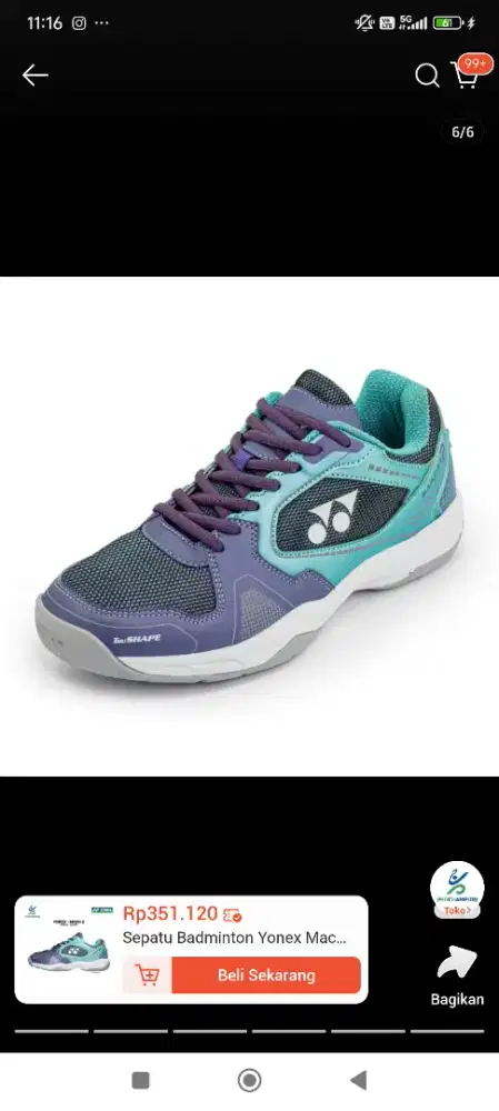 Sepatu badminton yonex original 100% PROMO