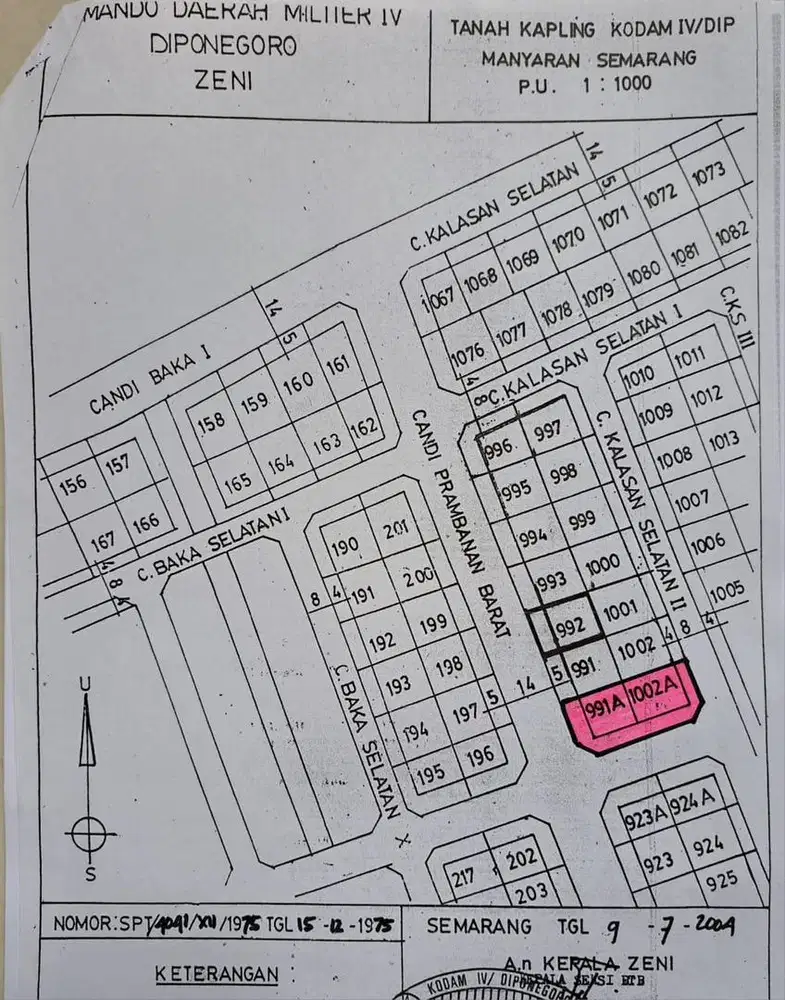 DIJUAL  kavling candi kalasan hook LT: 480m2