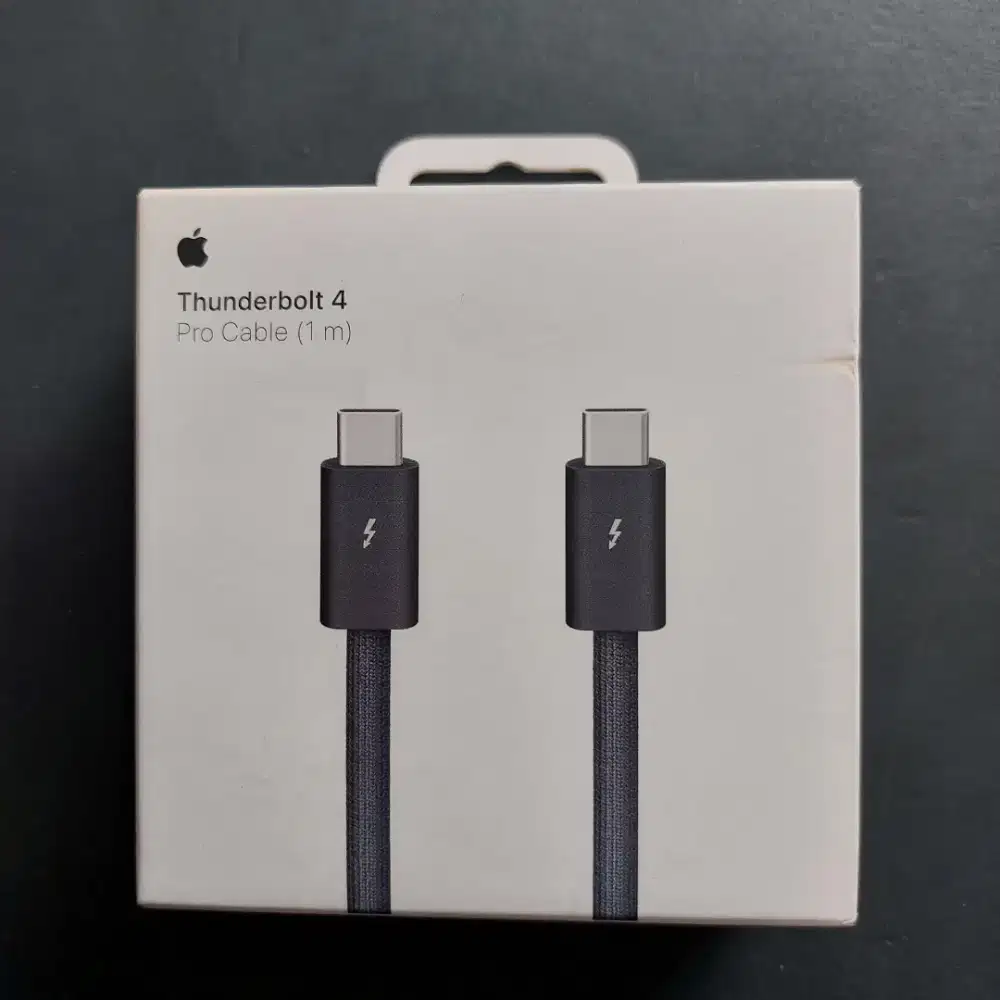 APPLE THUNDERBOLT 4 PRO CABLE 1M GARANSI RESMI IBOX