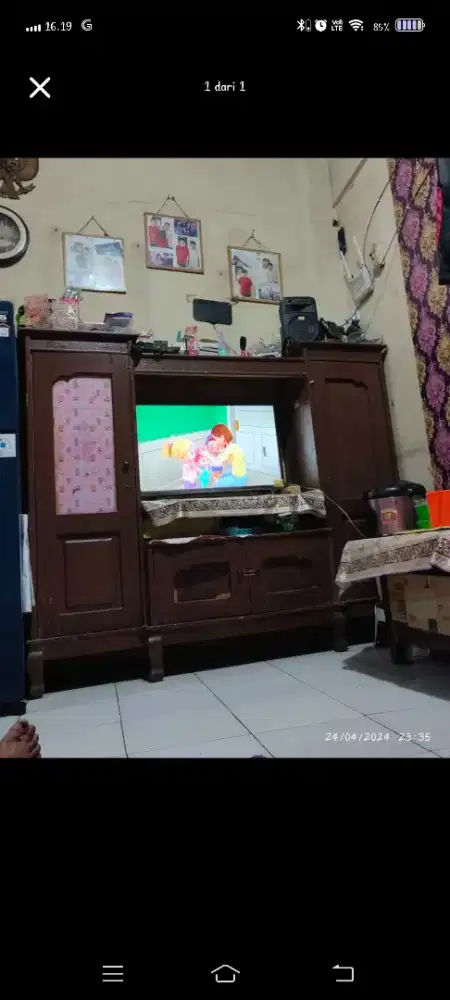 Jual meja tv dari kayu jati