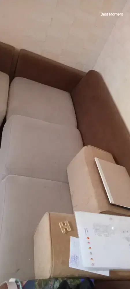 Sofa letter L 3 seat dan yg 1 seat,