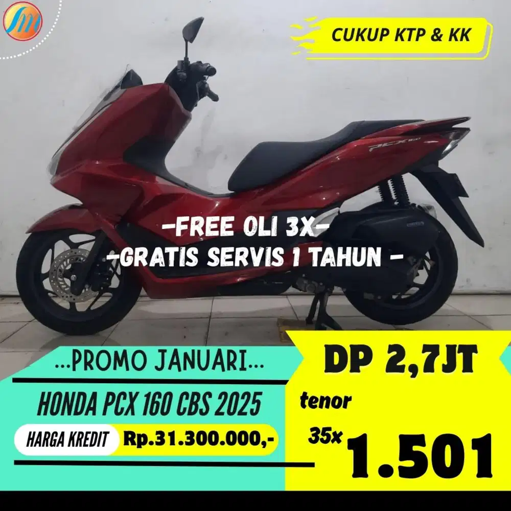 KREDIT MURAH HONDA PCX 160 CBS 2025 ANGSURAN TERJANGKAU BERGARANSI