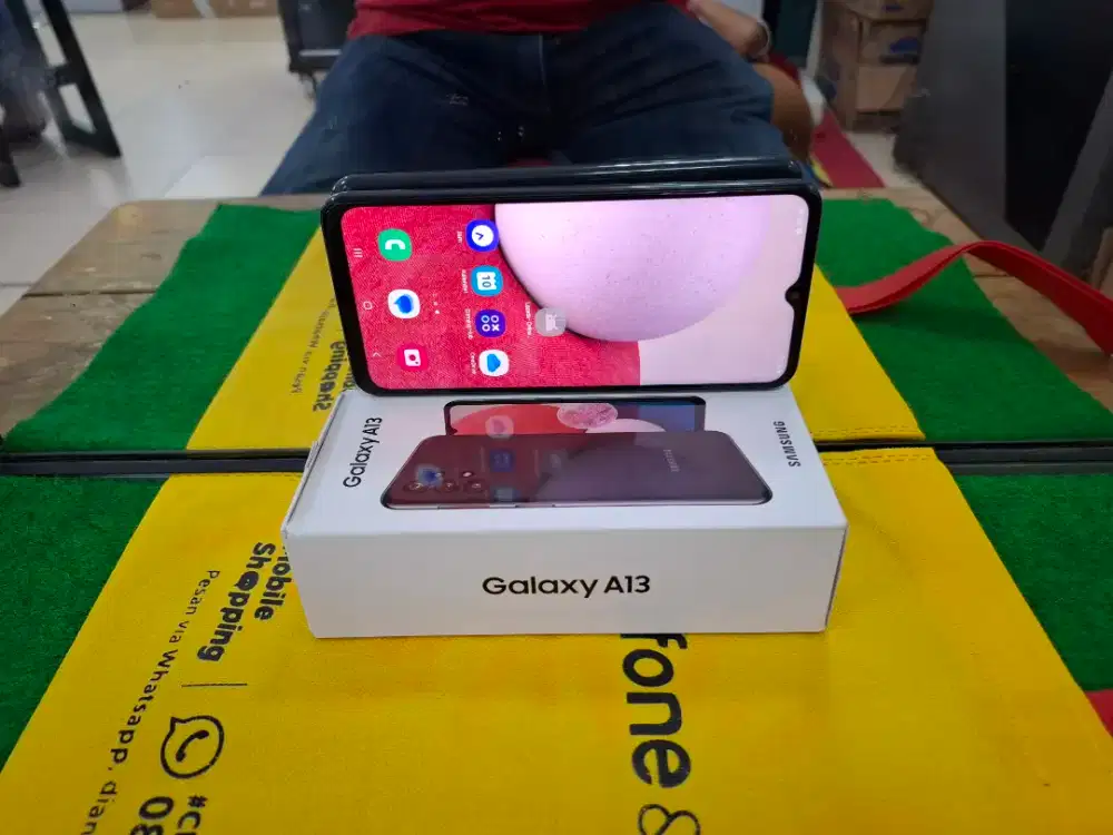 Samsung A13 Ram 6/128 GB lengkap no minus mulus